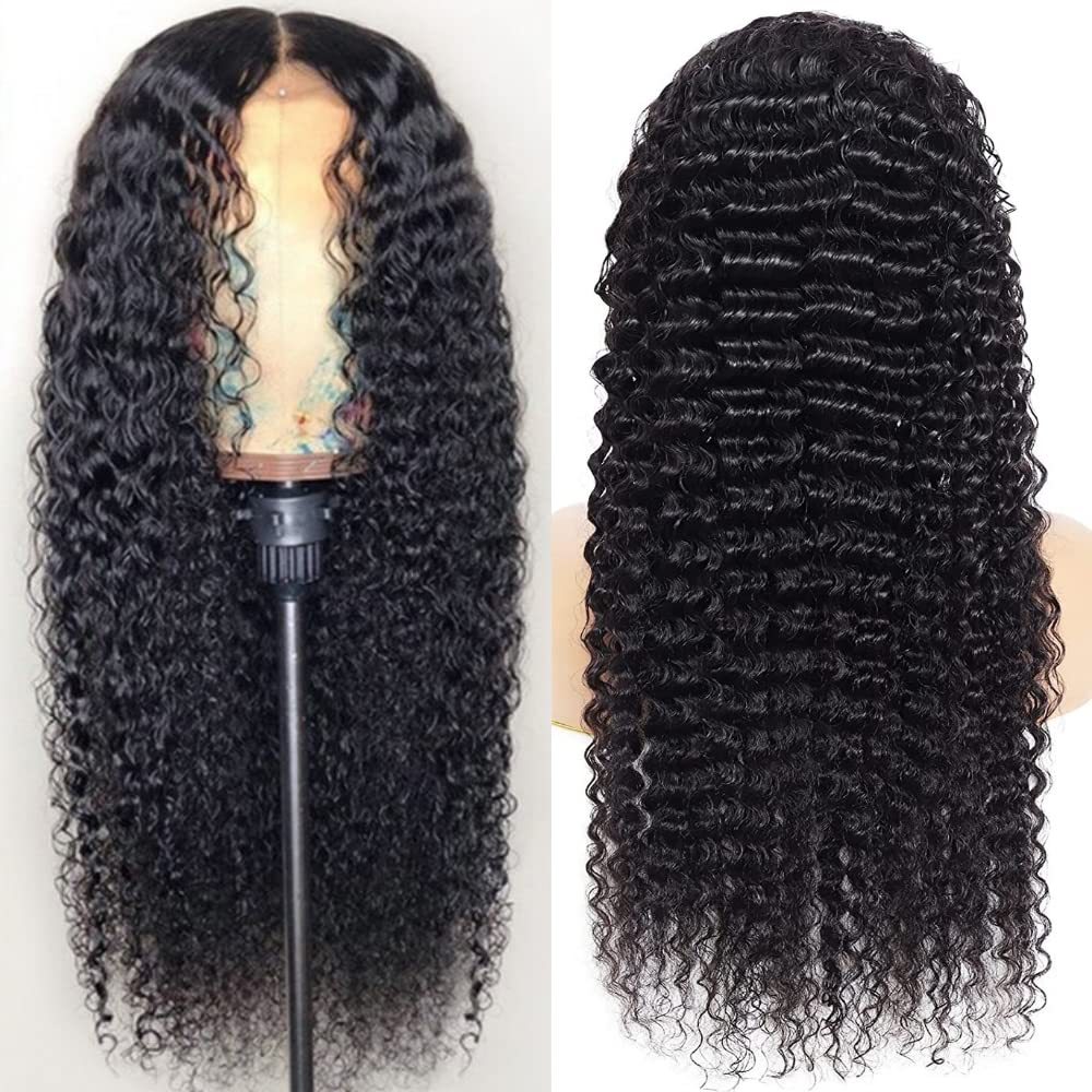 Midnight Depths Deep Wave Wig | HD Lace Front | 100% Human Hair – Fericire
