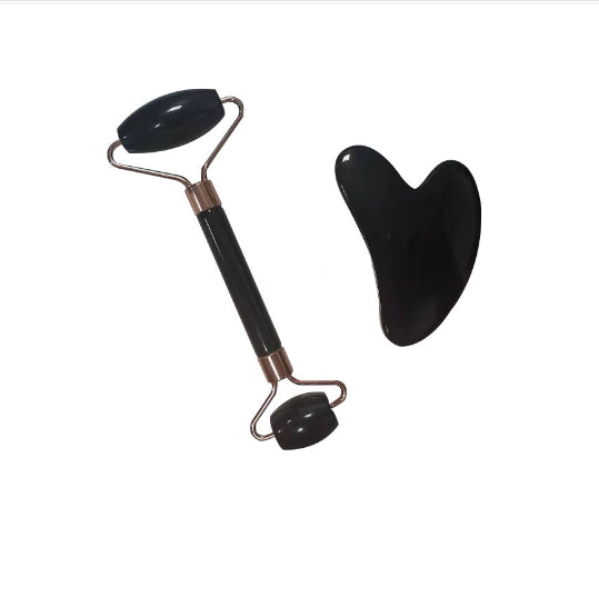 LumiFace Jade Sculpt Roller – Facial Massage Tool for Depuffing & Skin Glow | Fericire