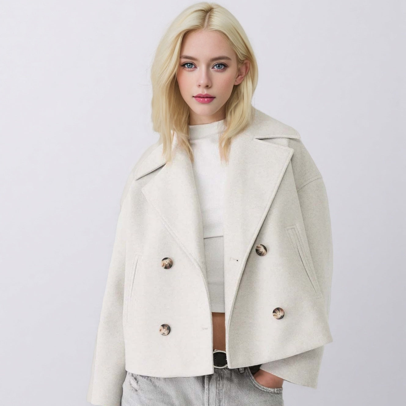 Women's Loose Casual Long Overcoat – Korean Style, 8 Colors, XS to XXXL