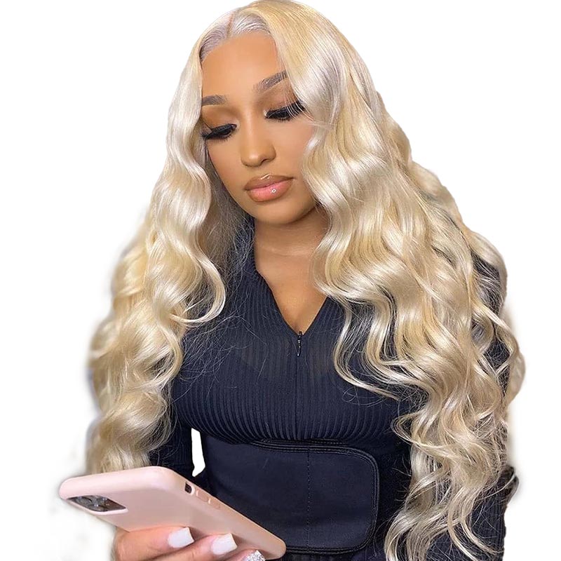 Golden Hour Blonde Body Wave Wig | 13x4 HD Lace Front | 100% Human Hair – Fericire