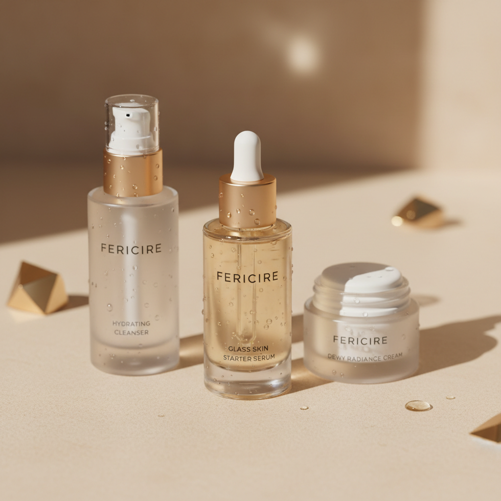 Glass Skin Starter Kit – Complete Hydrating Glow Routine by Fericire, lifestyle