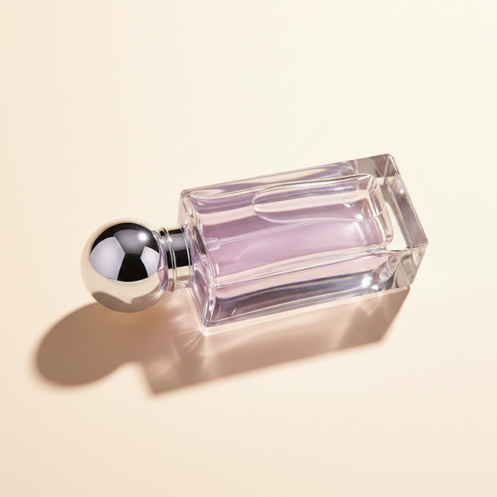 Escape Night Blue Mist perfume bottle on its side