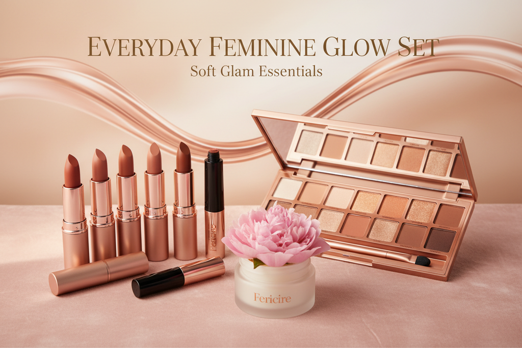 Everyday Feminine Glow Set – Soft Glam Makeup Bundle by Fericire