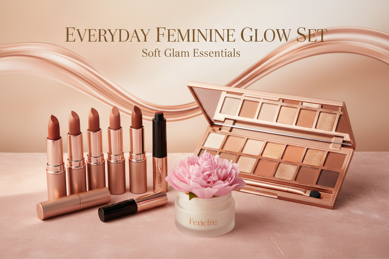 Everyday Feminine Glow Set – Soft Glam Makeup Bundle by Fericire