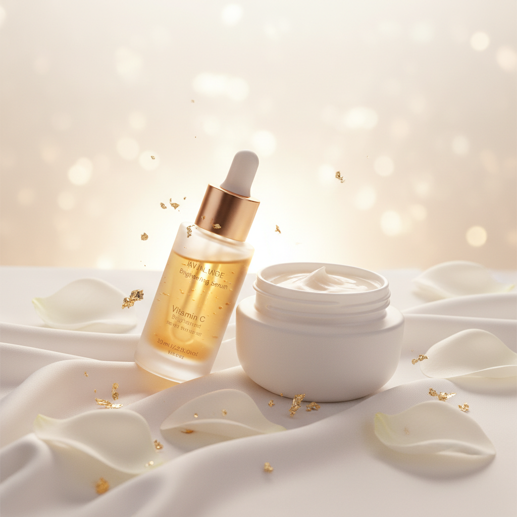 Daily Glow Duo – Luxury Vitamin C Serum & Snail Mucin Cream Bundle | Fericire