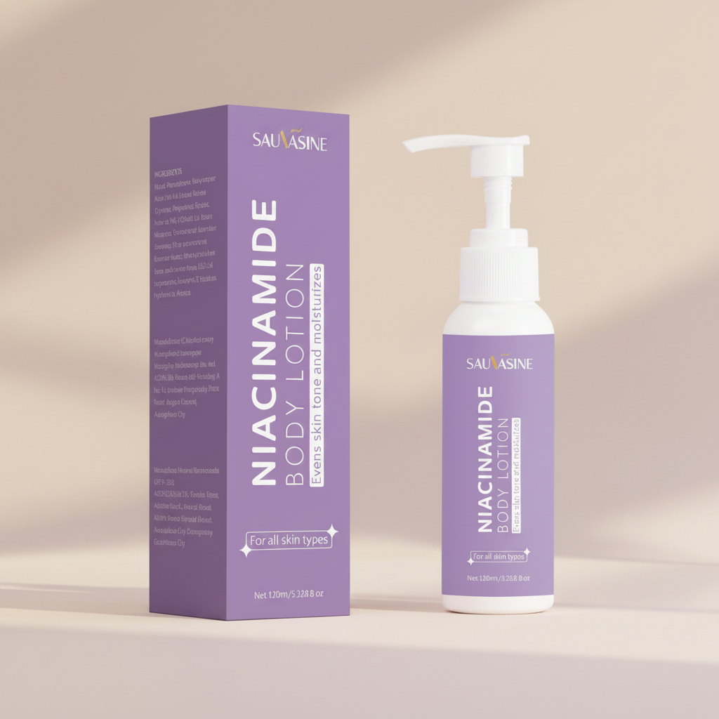 SAUVASINE niacinamide body lotion cinematic Vogue skincare campaign