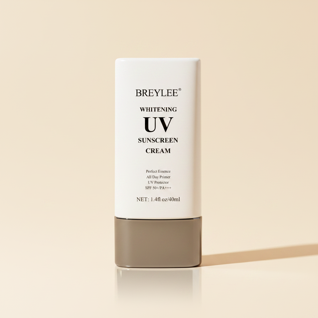 Breylee UV sunscreen solo tube cream background
