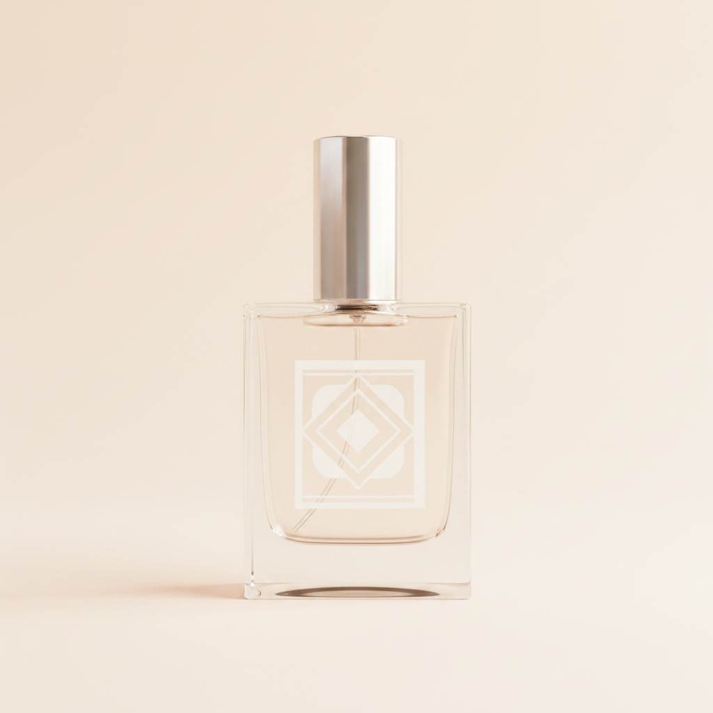LanTern Paris perfume solo bottle cream background